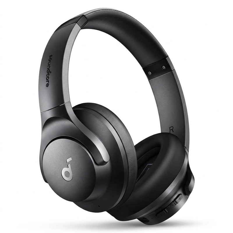 هدفون بلوتوثی انکر مدل Soundcore Q20i با نویز کنسلینگ فعال (ANC)، درگاه شارژ USB Type-C، دارای 2 میک